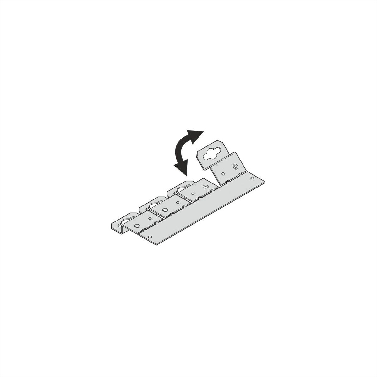 SCHROFF Equerre de fixation pour mur ou bureau