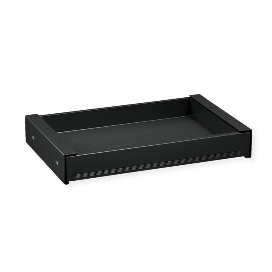 VALUE Tiroir sous bureau ultra-mince, taille moyenne, noir