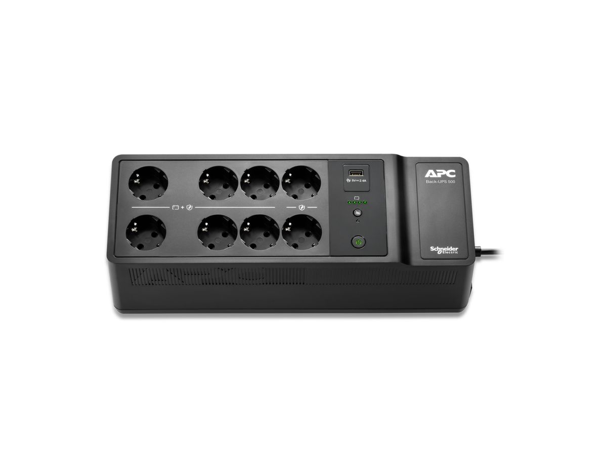 APC BE500G2-GR alimentation d'énergie non interruptible Veille 0,5 kVA 300 W