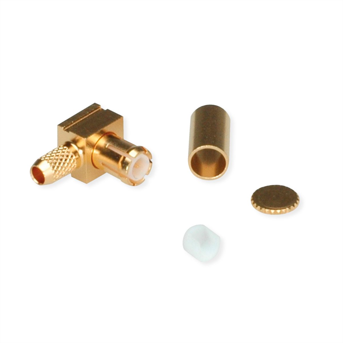 TELEGÄRTNER Connecteur MCX coudé pour RG-316/U plaqué or