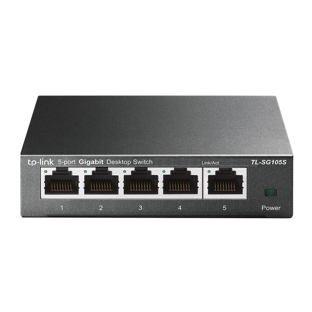 TP-Link TL-SG105S commutateur réseau Non-géré Gigabit Ethernet (10/100/1000) Noir