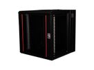 ROLINE 19" Boîtier mural Pro 12U, 600x600 LxP pivotant en 2 parties noir