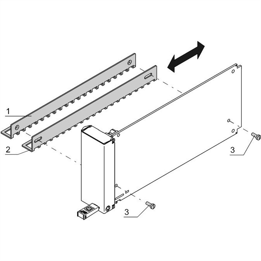 Déflecteur d'air SCHROFF pour module de remplissage AMC, compact