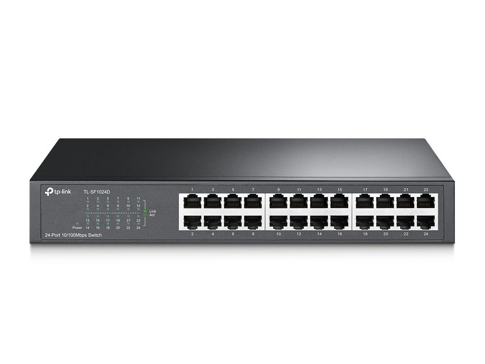 TP-Link TL-SF1024D commutateur réseau Non-géré Fast Ethernet (10/100) Noir