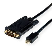 VALUE Câble Mini DisplayPort-VGA, MiniDP M - VGA M, noir, 1 m