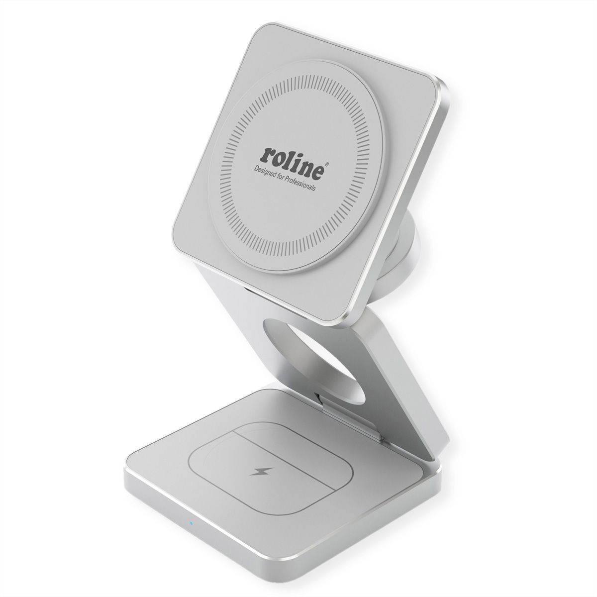 ROLINE Station de charge à induction 3-en-1, pliable, pour appareils APPLE
