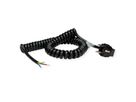 BACHMANN Câble spirale 0,5-2m noir, H05VV-F 3G1,5mm² AEH/CEE7/7