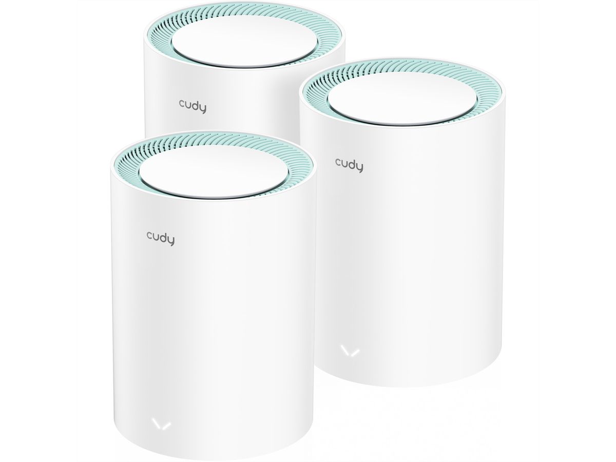 CUDY M1300 AC1200 WiFi Mesh, Pack de 3, Gigabit