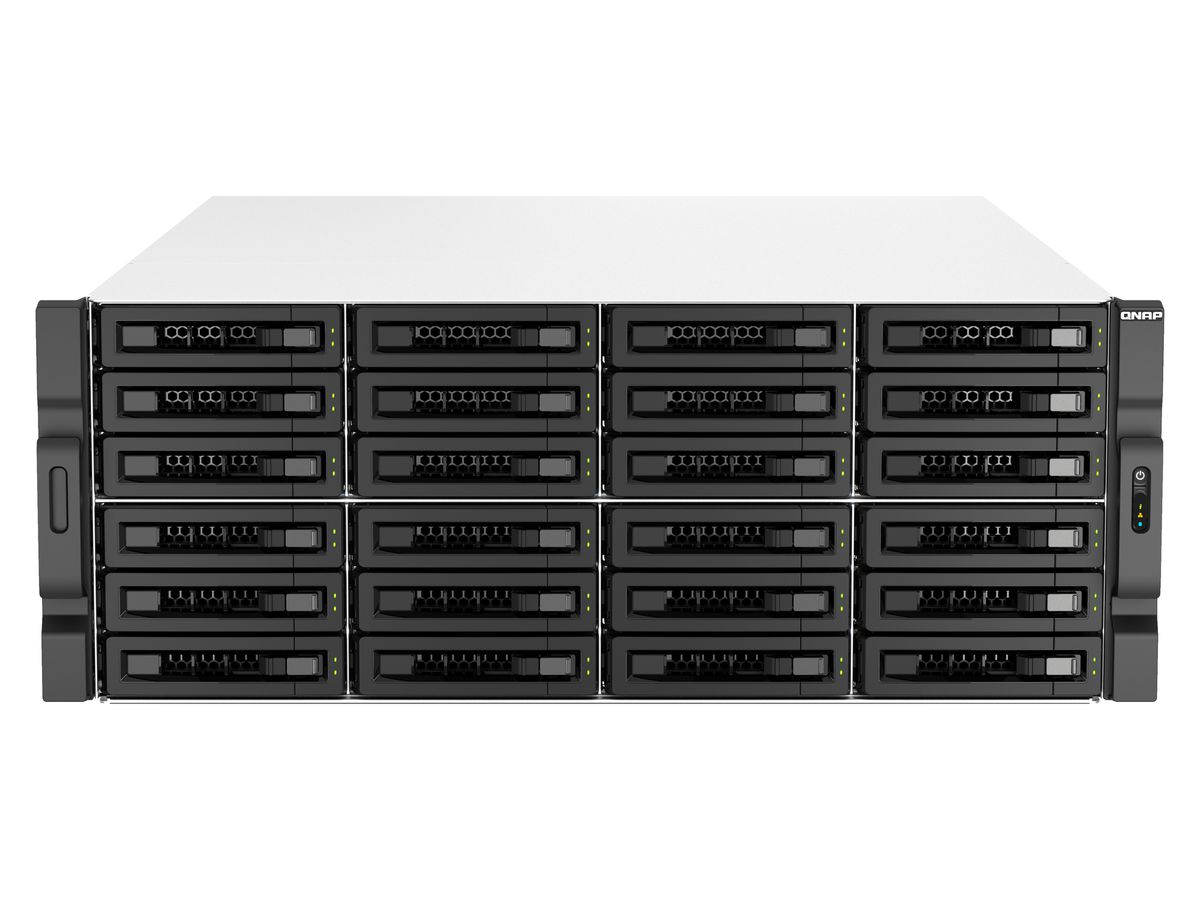 QNAP TS-H3087XU-RP NAS Rack (4 U) Intel Xeon E E-2378 64 Go DDR4 0 To QuTS hero Noir, Blanc