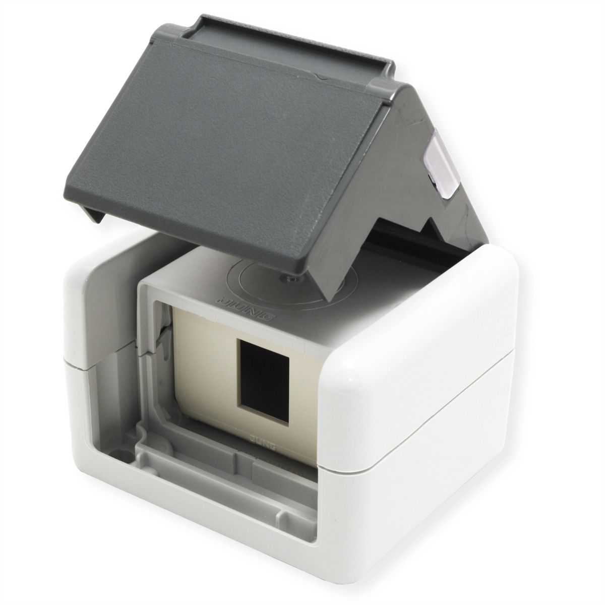 TELEGÄRTNER Boîtier IP44, avec fixation pour 1 module AMJ
