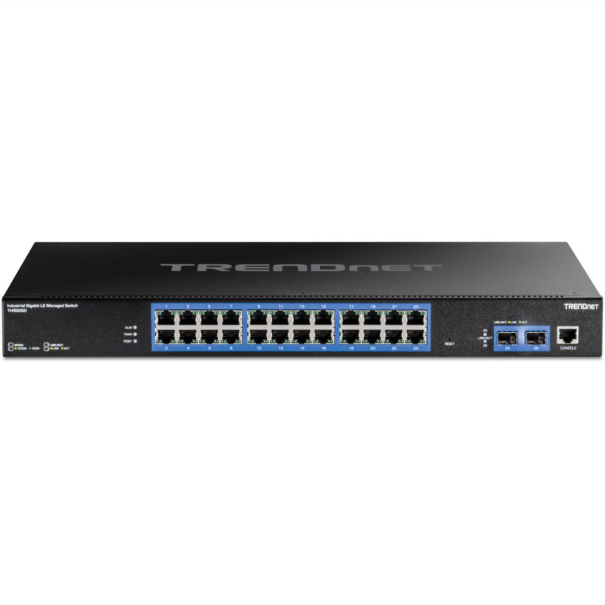 TRENDnet TI-RG262i Switch industriel Gigabit , administrable L2 Gigabit à 26 ports montable en rack