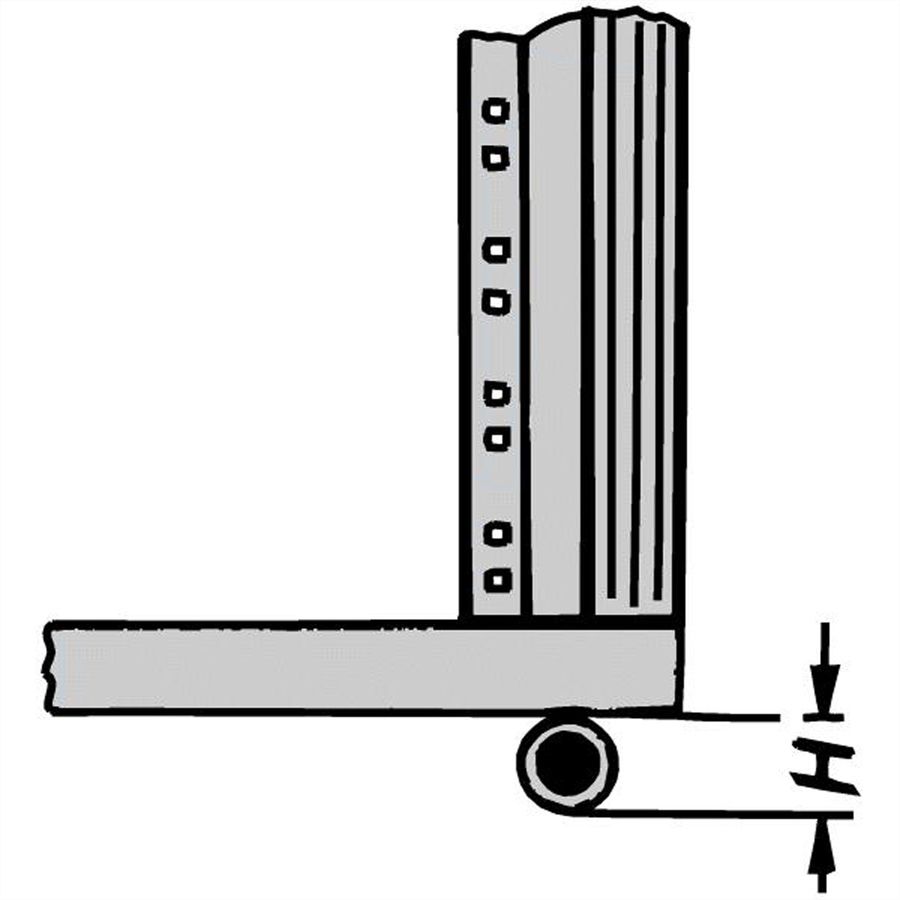 SCHROFF Eurorack Roulette, 400 kg, 110 mm de hauteur