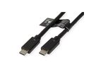 ROLINE Câble USB3.2 Gen2x2, C–C, M/M, 240W, noir, 1,5 m