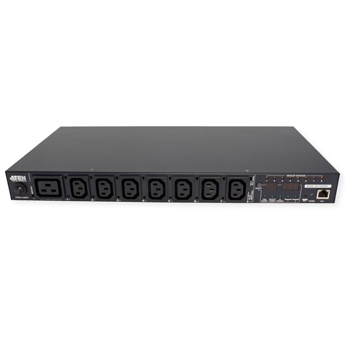 ATEN  PE8208G PDU 8 ports, 1UH, 7xC13 + 1xC19, 16A