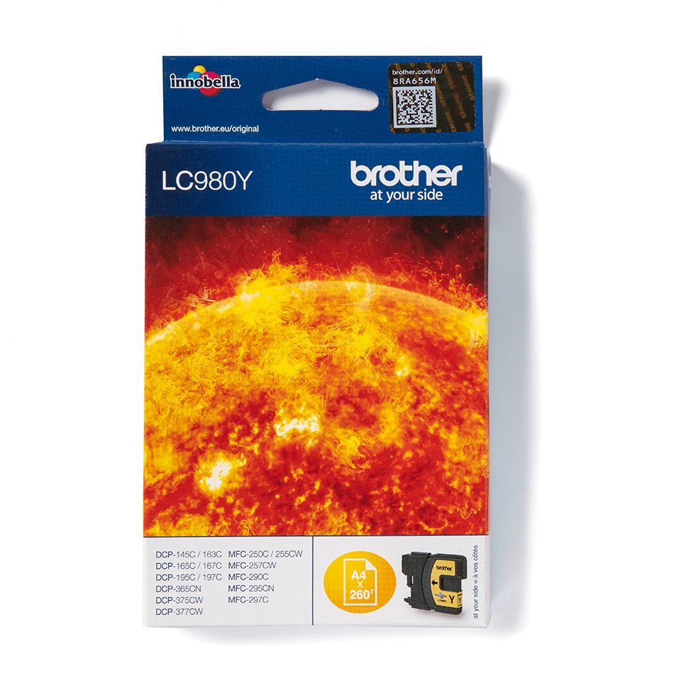 Brother LC980Y - Cartouche d'encre originale – Jaune