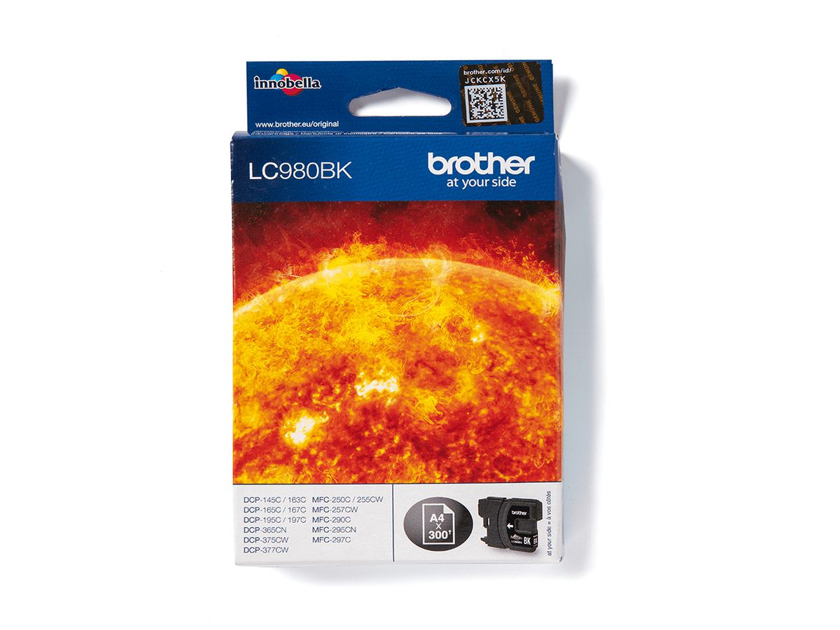 Brother LC980BK - Cartouche d'encre originale – Noir