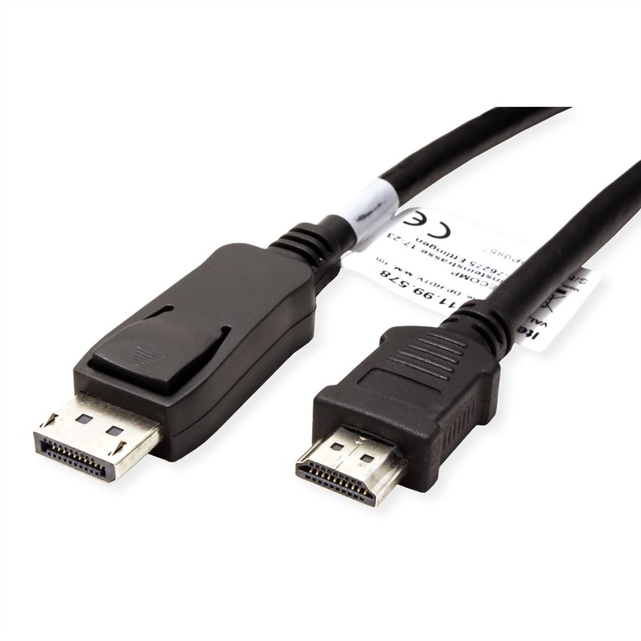 VALUE Câble DisplayPort DP - HDTV, M/M, noir, 4,5 m