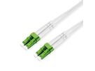 ROLINE Cordon FO duplex OS2, Singlemode 9/125µm LC-APC/LC-APC, armé d'acier, LSOH, blanc, 7 m