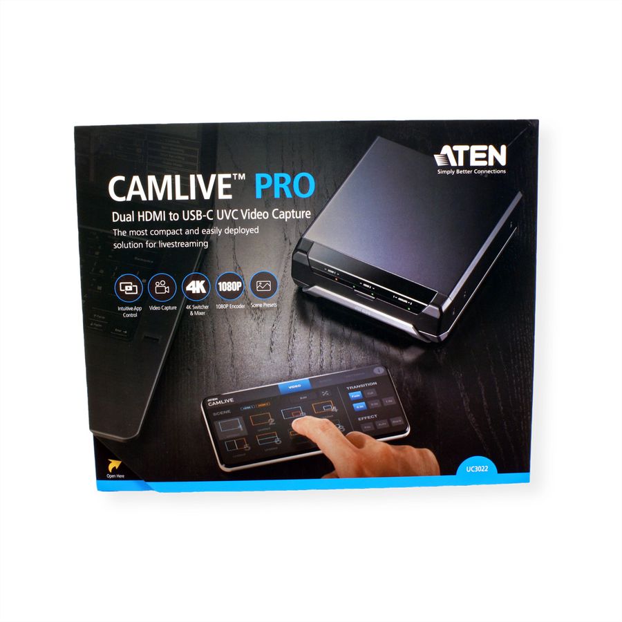 ATEN UC3022 CAMLIVE PRO Capture vidéo double HDMI vers USB-C