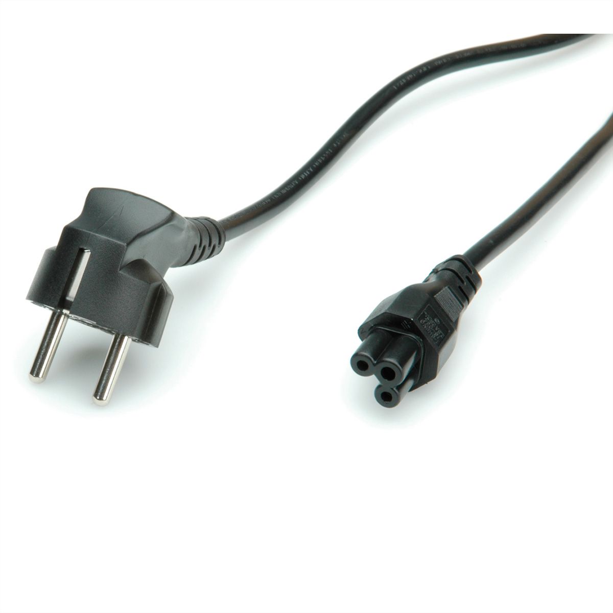 ROLINE Câble d'alimentation, pour notebook, noir, 0,8 m