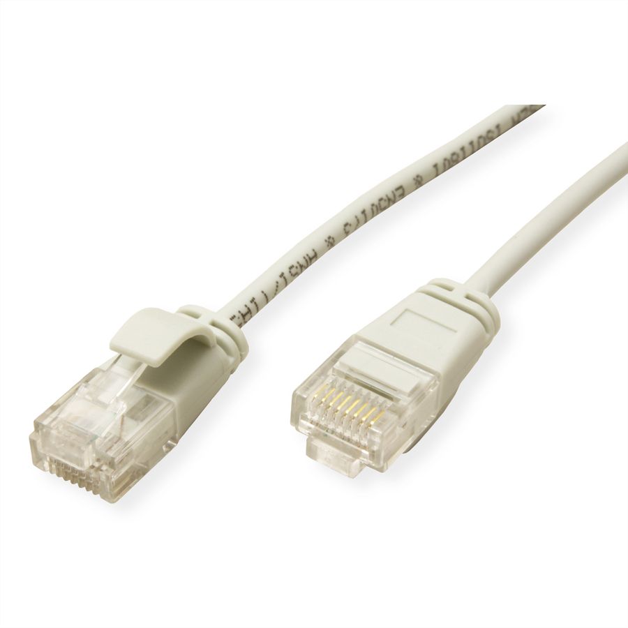 ROLINE Cordon Data Center UTP Cat.6A (Classe EA), LSOH, slim, gris, 2 m