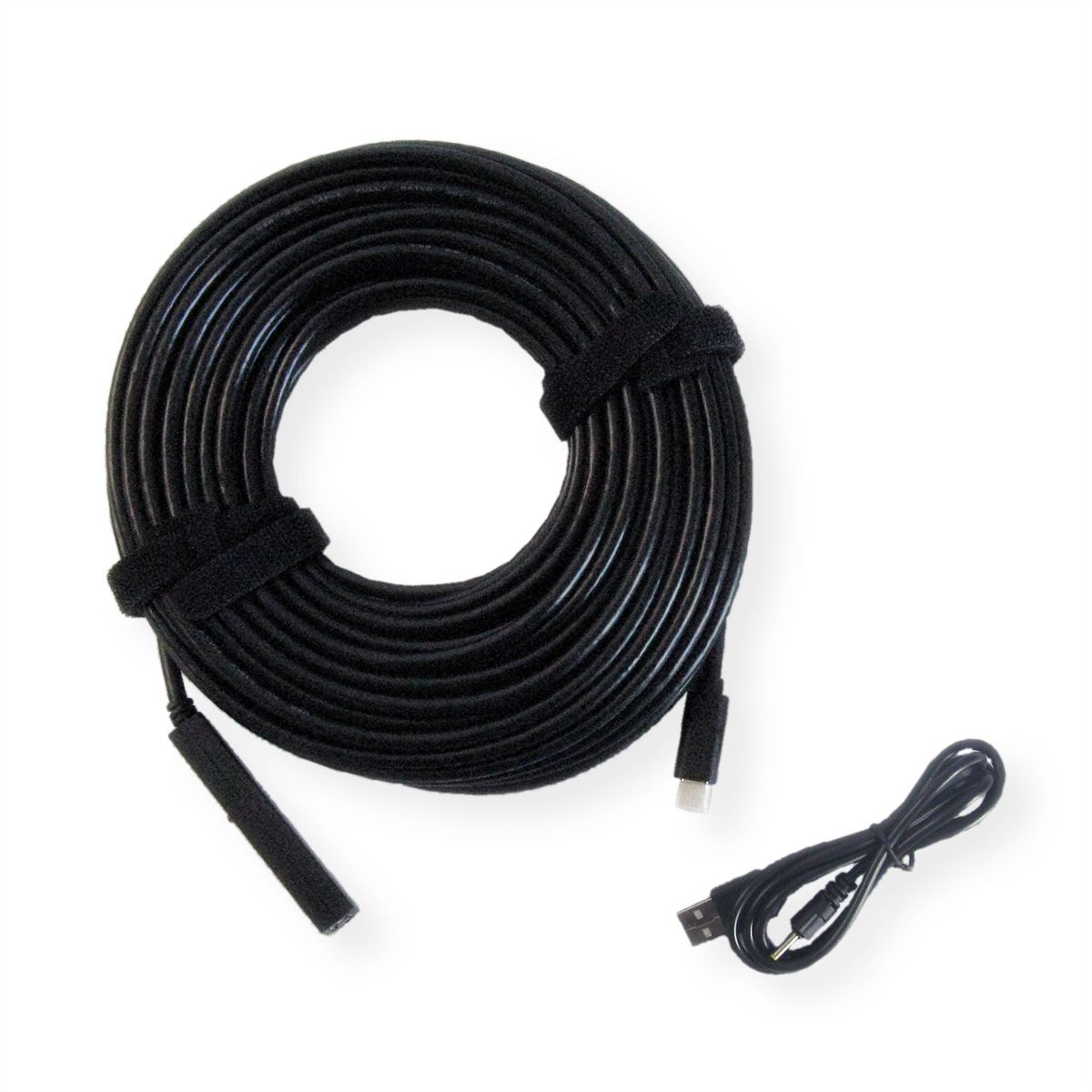 VALUE USB Prolongation active 2.0 avec Repeater, A-C, noir, 10 m