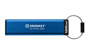 Kingston Technology IronKey Keypad 200 de 128 Go, FIPS 140-3 niveau 3 (en attente), chiffrement AES-256