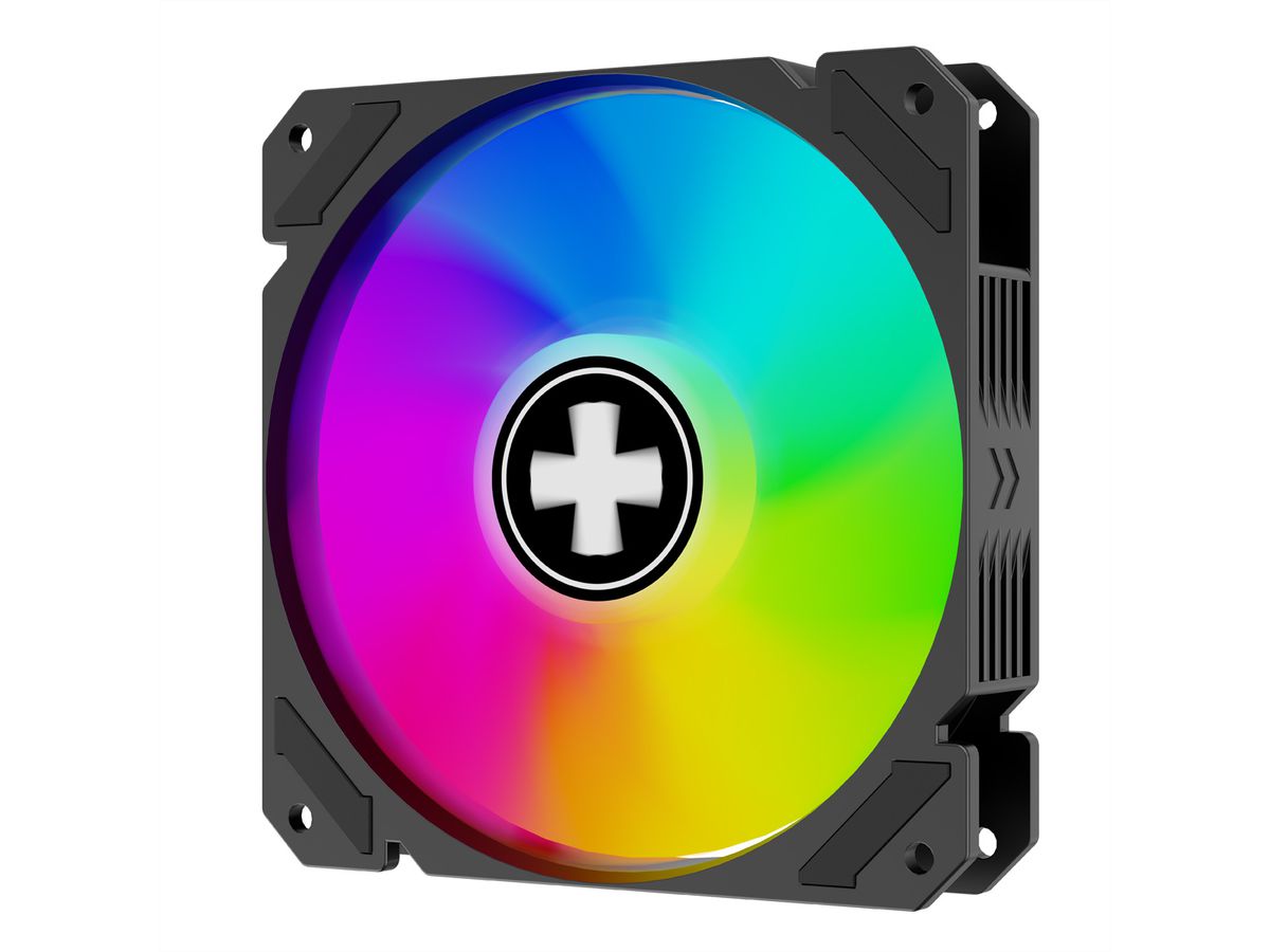 XILENCE Performance A+ REVERSE XF065, Ventilateur LED ARGB 120 mm noir