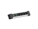 BACHMANN CONNECTUS 4xUTE , 1xinterrupteur 2,0m CEE7/7 gris
