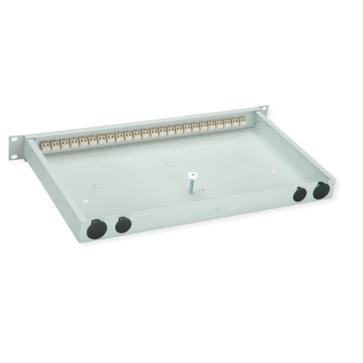 TELEGÄRTNER BASIS eco Panneau fibre optique, 24x LC Duplex, beige, OM2