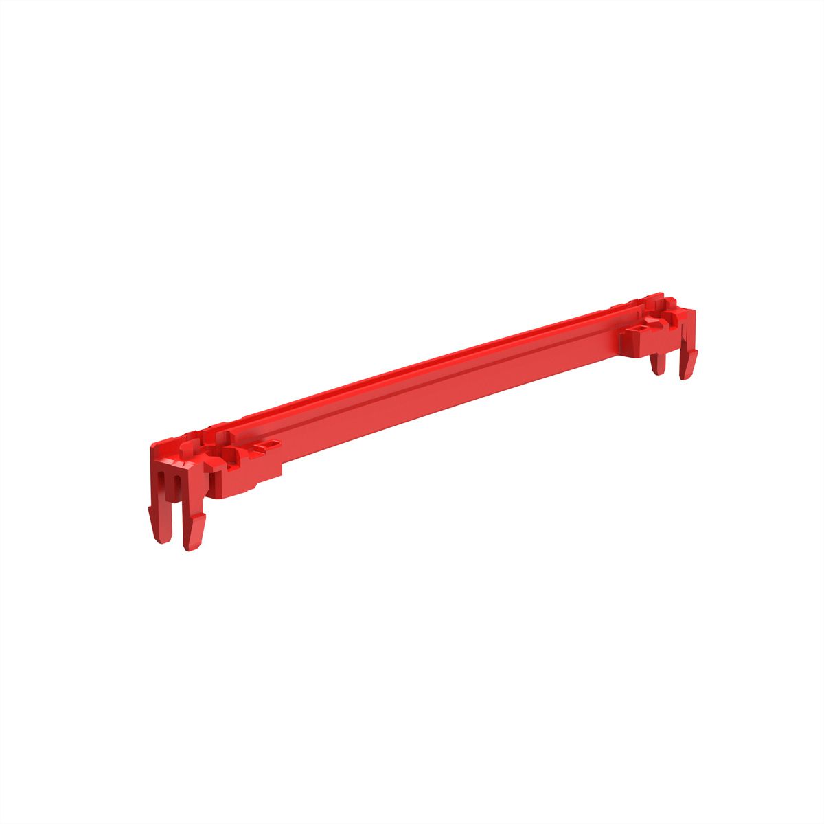 Accessoire pour rail de guidage SCHROFF, PC, 220 mm, 2 mm de largeur de rainure, rouge, 10 pièces