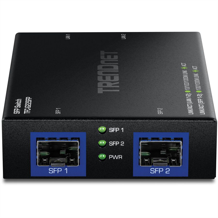 TRENDnet TFC-G22SFP Switch Gigabit à 4 ports avec 2 logements SFP