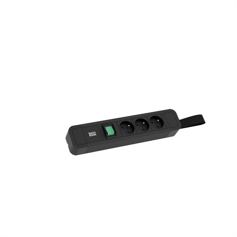 BACHMANN PRIMO 2 3xUTE 1xinterrupteur avec boucle 2,0m CEE7/7