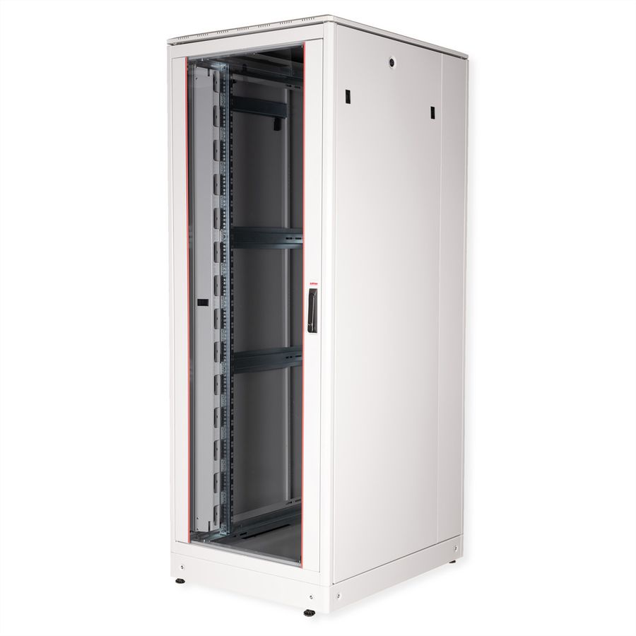 ROLINE 19" Baie réseau Pro 42U, 800x1000 LxP Porte verre gris