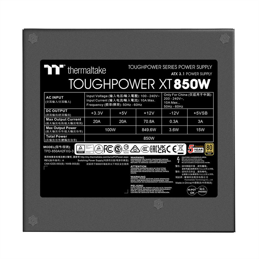 Thermaltake Toughpower XT 850W bloc d'alimentation
