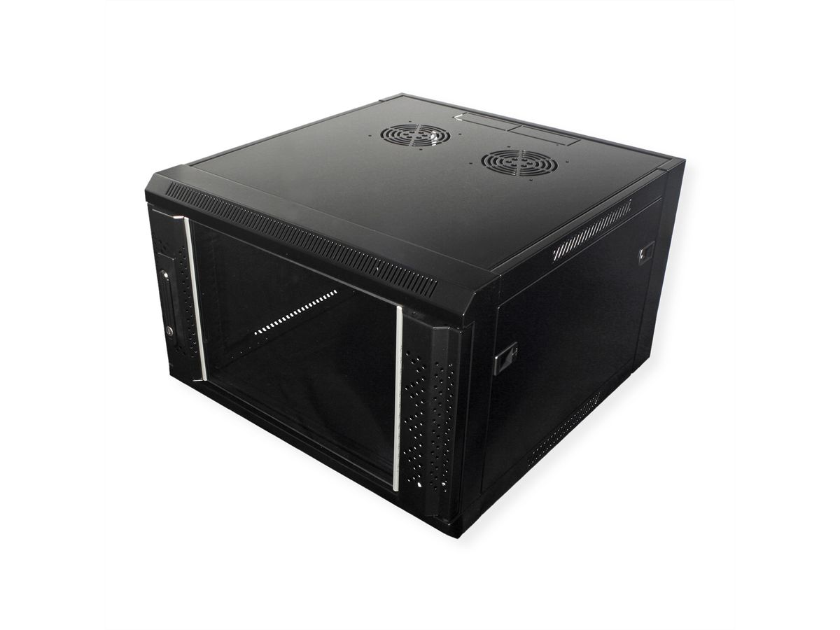 VALUE Armoire murale 6UH (HxLxP) 368 x 570 x 600mm, noir