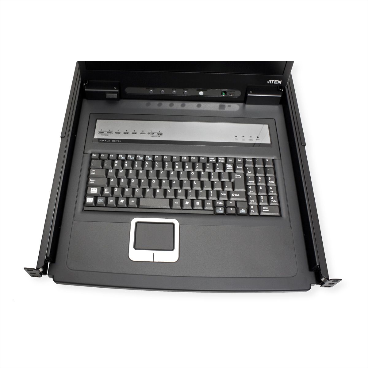 ATEN CL1308N Commutateur KVM, 48cm TFT, VGA, PS/2-USB, 8 ports, US-Layout