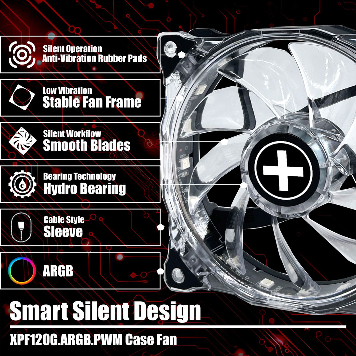 XILENCE XPF120G.ARGB.PWM Ventilateur