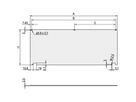 SCHROFF Kit de face avant, non blindé, avec charnière inférieure, 3 U, 84 HP, 2,5 mm, alu, anodisé
