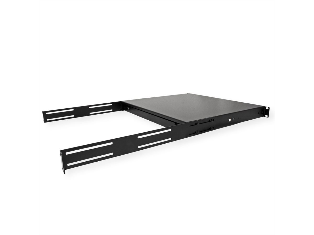 ROLINE 19" Tiroir pour clavier 1U, 400P verrouillable noir