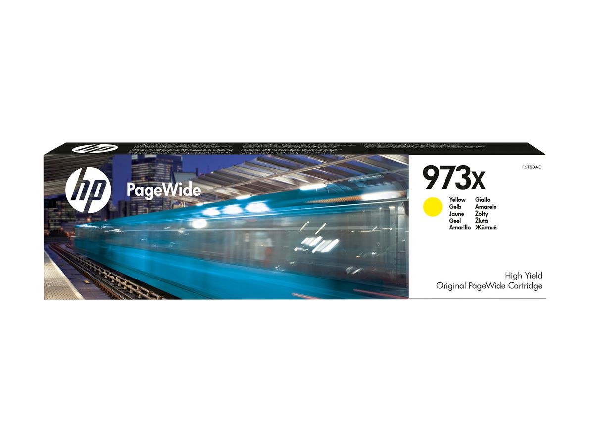 HP 973X cartouche PageWide Jaune grande capacité authentique