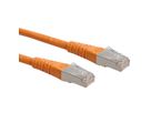 Cordon Cat.6 (Classe E) F/UTP AWG26, orange, 0,5 m