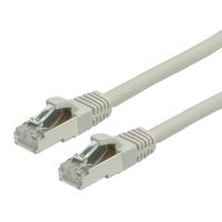 Cordon VALUE Cat.6 (Classe E) S/FTP LSOH, gris, 0,5 m