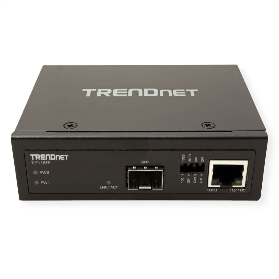 TRENDnet TI-F11SFP Convertisseur média industriel 100/1000 Base-T vers SFP