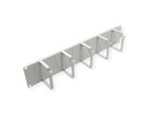 ROLINE 19" Passe-câbles 2U, 85x60mm gris