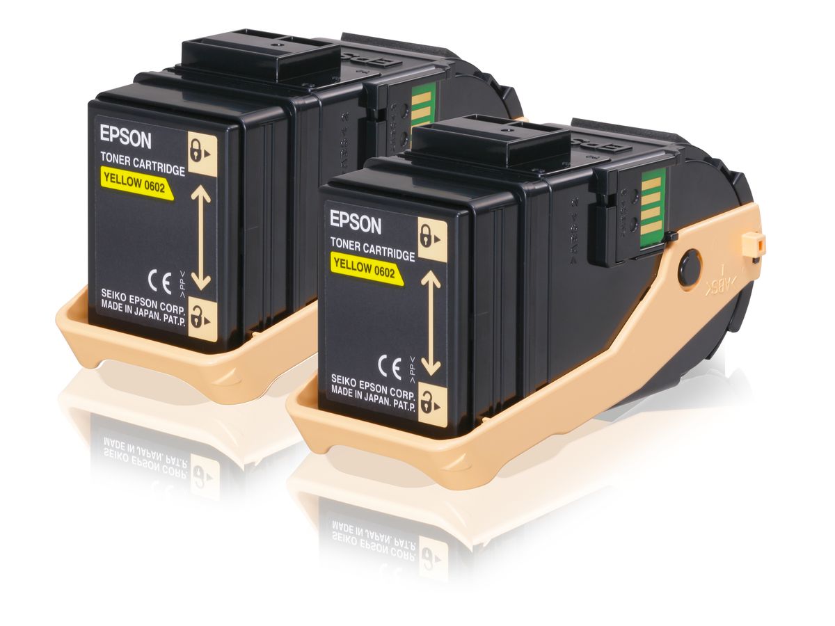 Epson Pack 2 Toners Jaune (2 x 7 500 p)