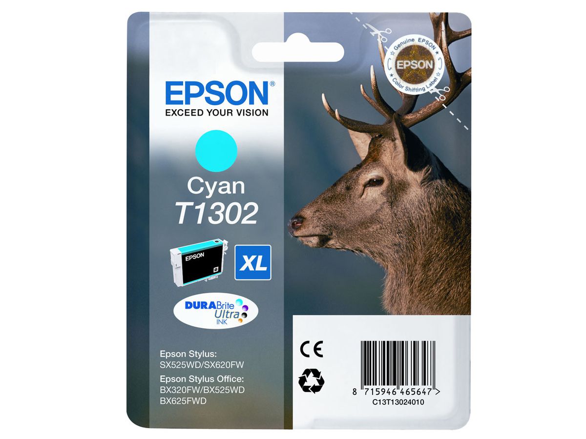 Epson Cartouche "Cerf" - Encre DURABrite Ultra C (XL)