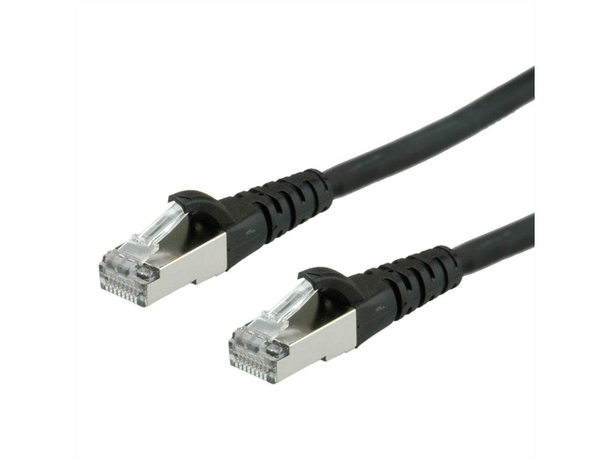 Cordon Cat.6A (Class EA) FTP AWG26, noir, 15 m