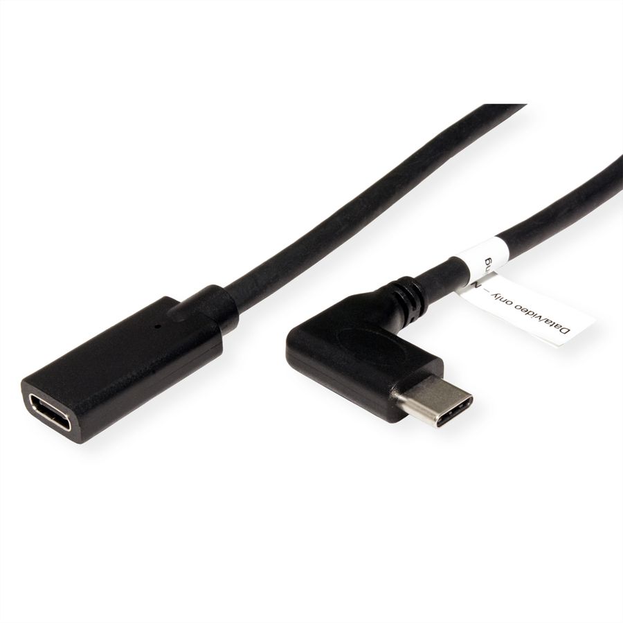 ROLINE Câble d'extension vidéo USB typeC (DP Alt Mode), C-C, M/F, noir, 2 m