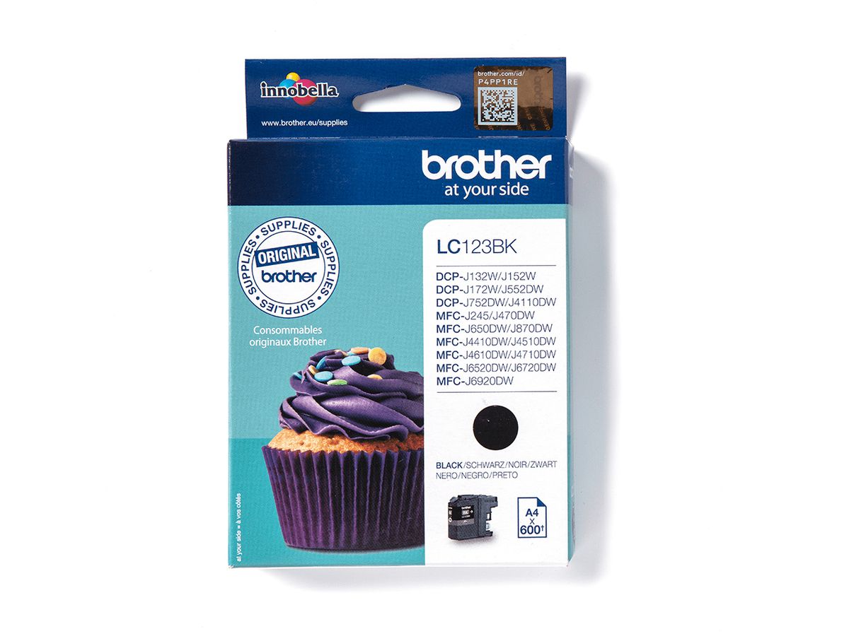 Brother LC123BK - Cartouche d'encre originale – Noir